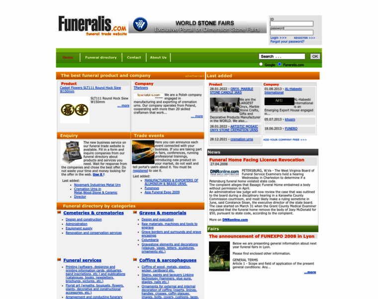 Funeralis.com thumbnail