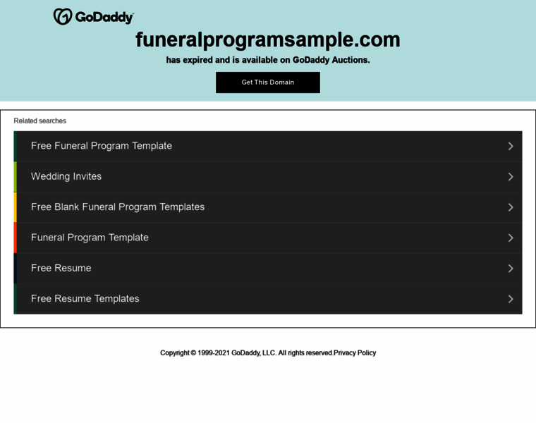 Funeralprogramsample.com thumbnail