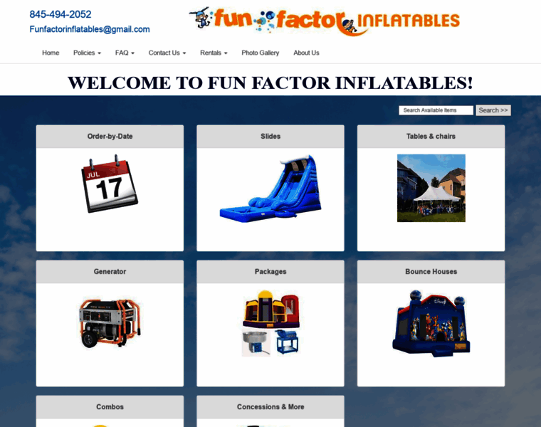Funfactorinflatables.com thumbnail