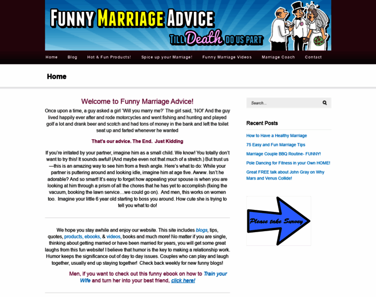 Funnymarriageadvice.com thumbnail