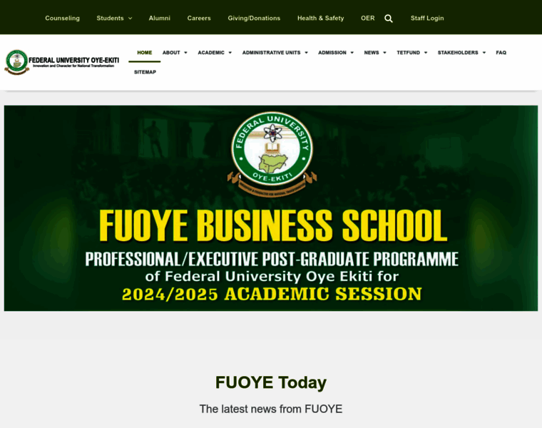 Fuoye.edu.ng thumbnail