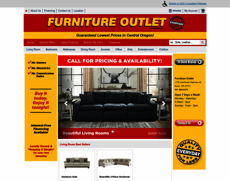 Furnitureoutletbend.com thumbnail