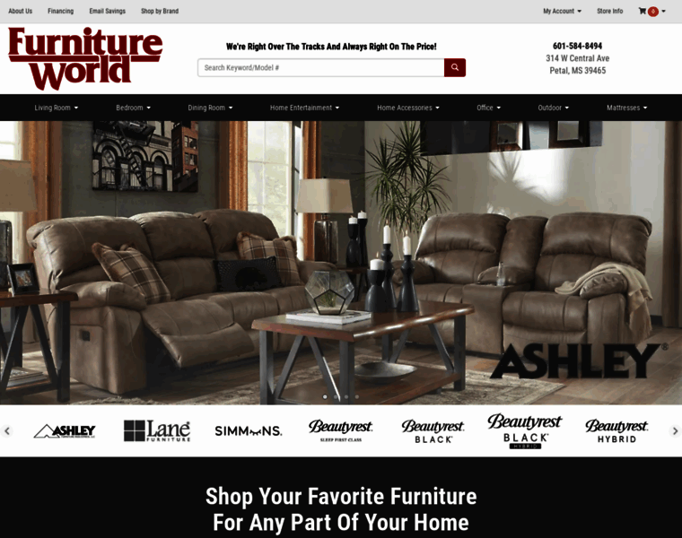Furnitureworldms.com thumbnail