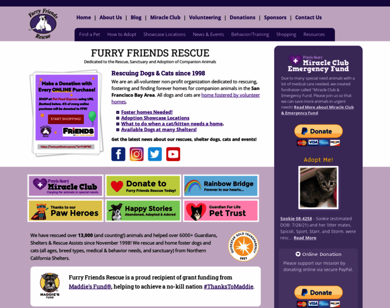 Furryfriendsrescue.org thumbnail