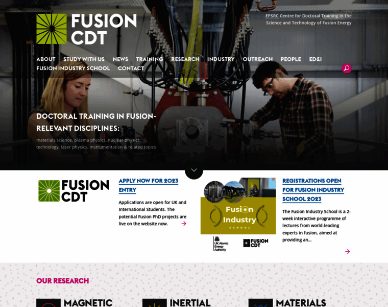 Fusion-cdt.ac.uk thumbnail