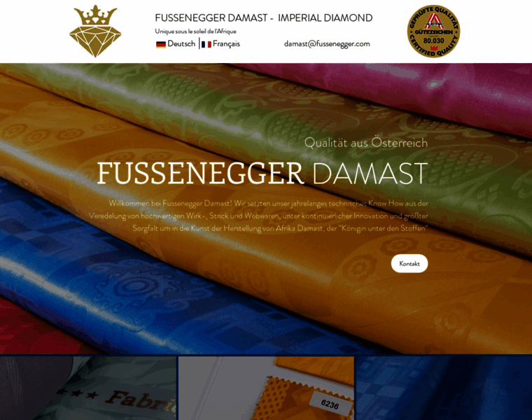 Fussenegger-damast.com thumbnail