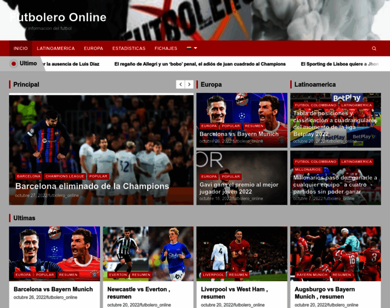 Futboleroonline.com thumbnail