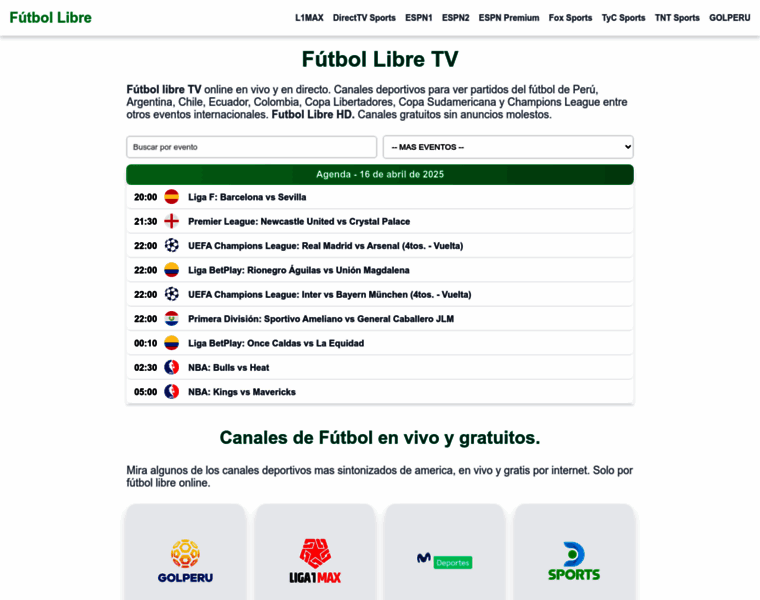 Futbollibreonline.org thumbnail Futbollibreonline.org thumbnail