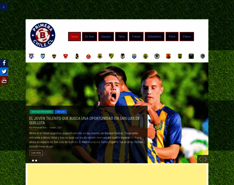 Futbolprimerabchile.cl thumbnail