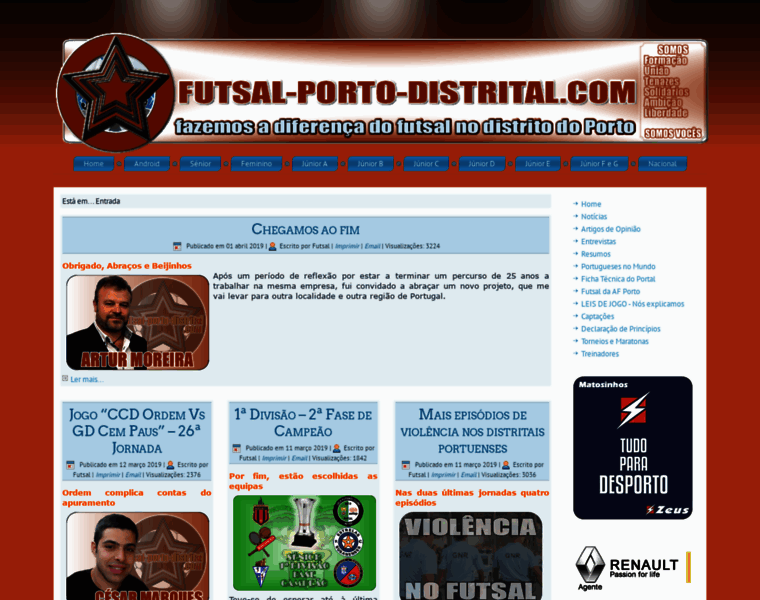 Futsal-porto-distrital.com thumbnail