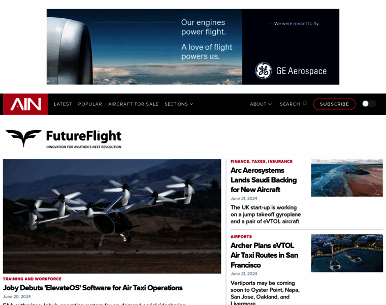 Futureflight.aero thumbnail