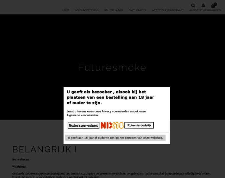 Futuresmokeshop.nl thumbnail