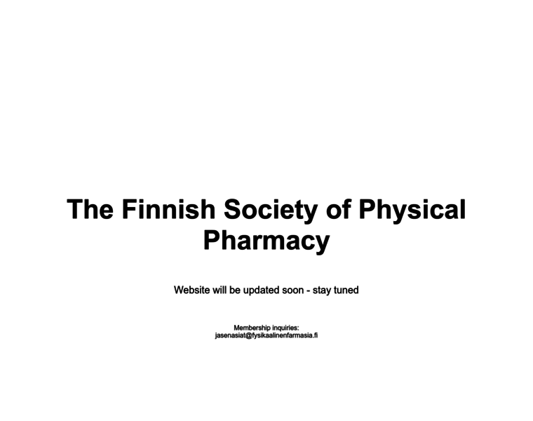 Fysikaalinenfarmasia.fi thumbnail