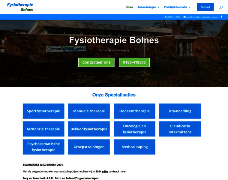Fysiotherapiebolnes.com thumbnail