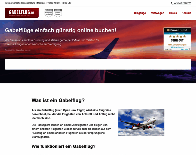 Gabelflug.de thumbnail