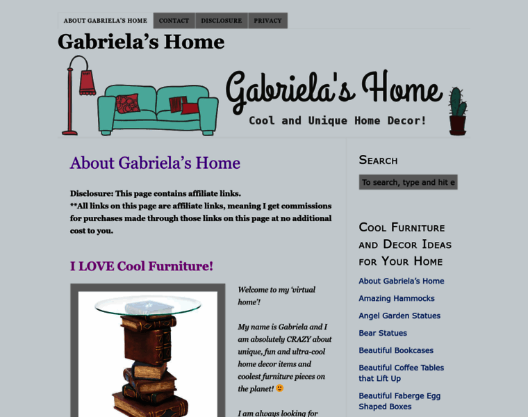 Gabrielashome.com thumbnail