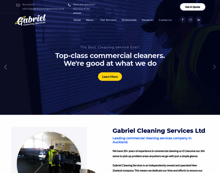 Gabrielcleaningservices.co.nz thumbnail
