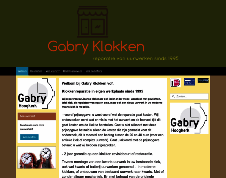 Gabryklokken.nl thumbnail