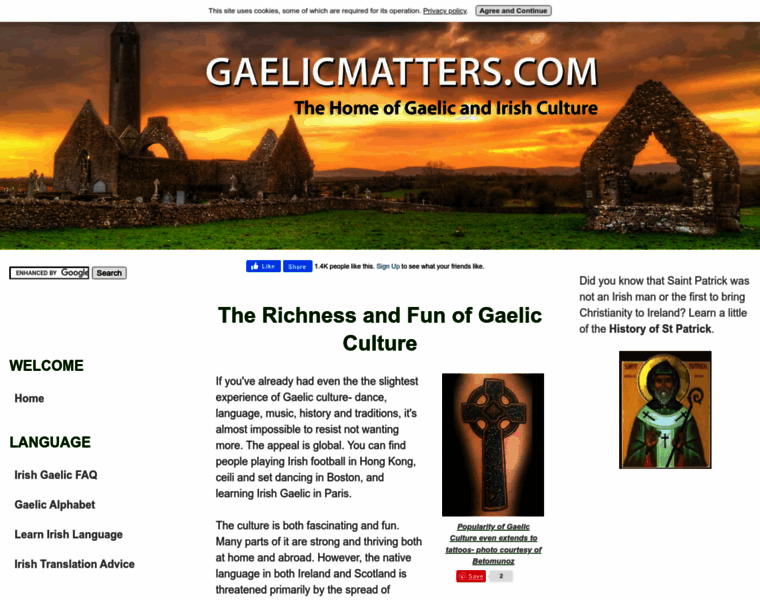 Gaelicmatters.com thumbnail