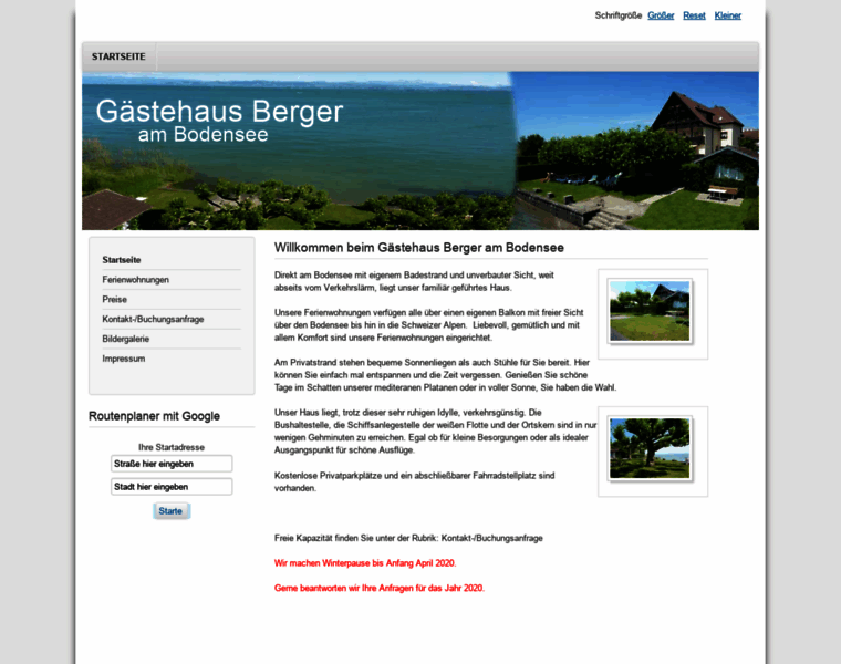 Gaestehaus-berger.de thumbnail