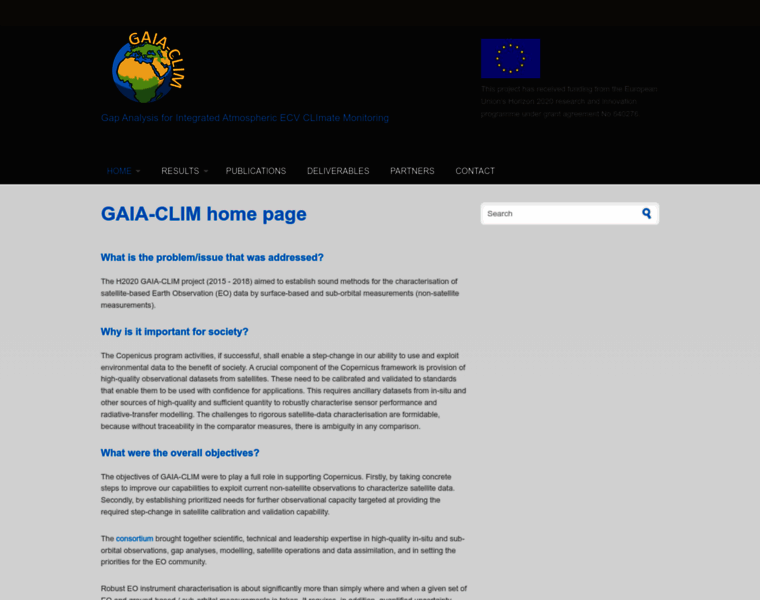 Gaia-clim.eu thumbnail