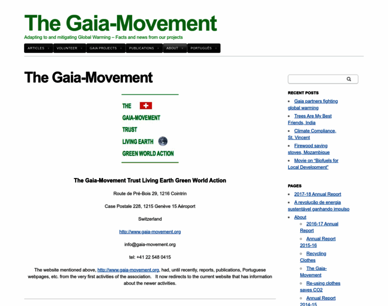 Gaia-movement.org thumbnail
