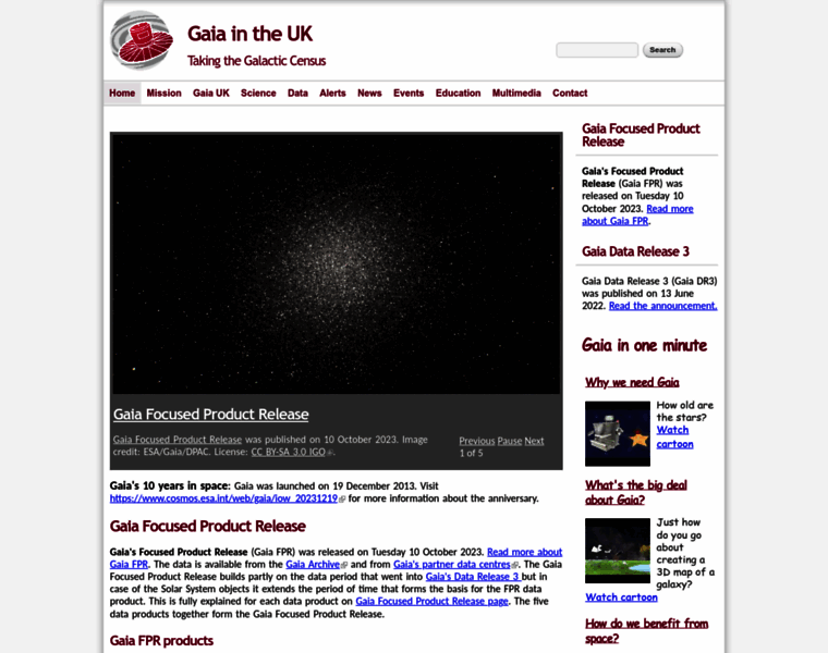 Gaia.ac.uk thumbnail
