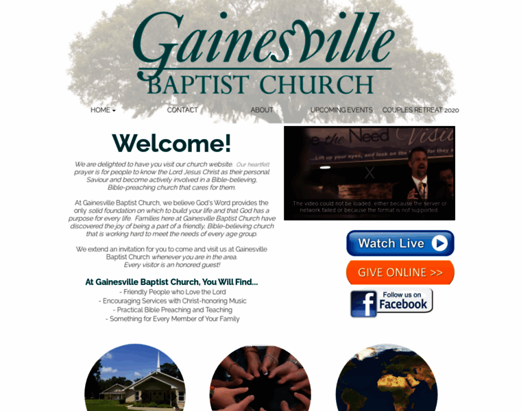 Gainesvillebaptistchurch.com thumbnail
