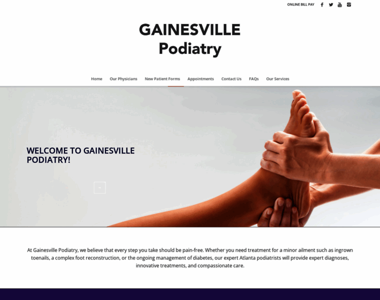 Gainesvillepodiatryclinic.com thumbnail