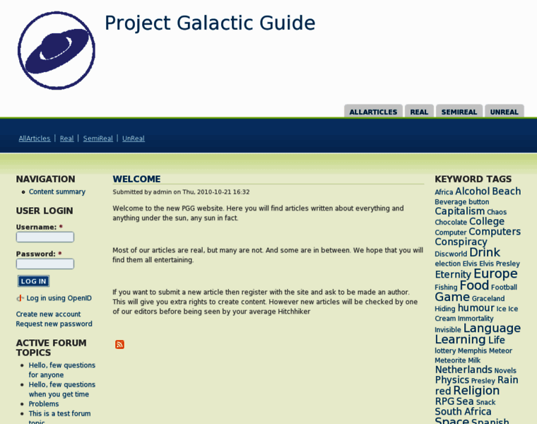 Galactic-guide.com thumbnail