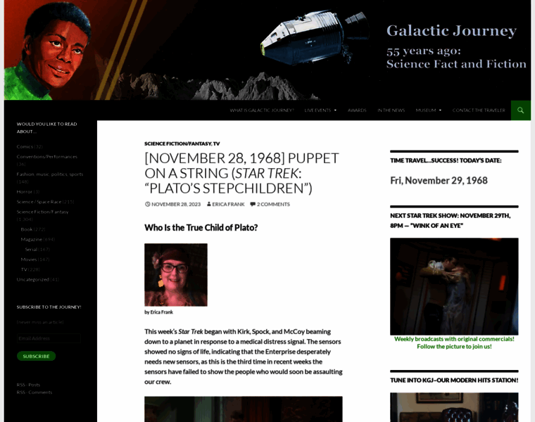 Galacticjourney.org thumbnail