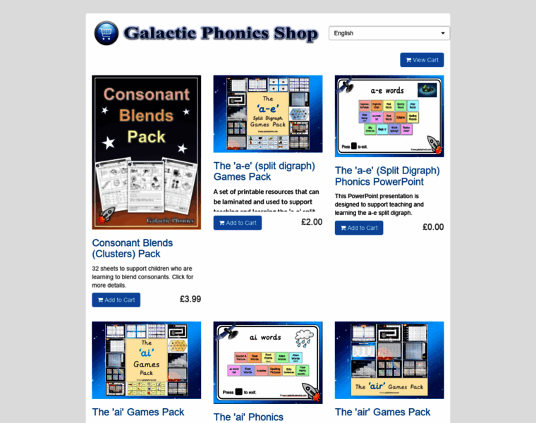 Galacticphonics.dpdcart.com thumbnail