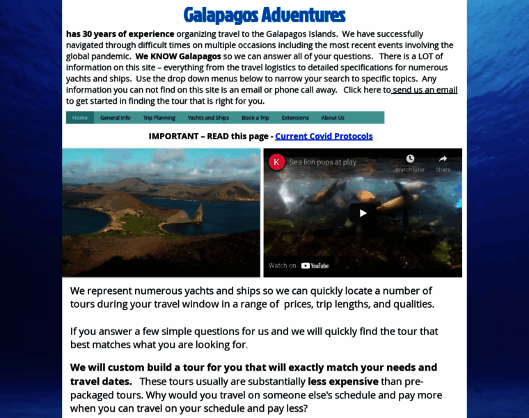 Galapagosadventures.com thumbnail