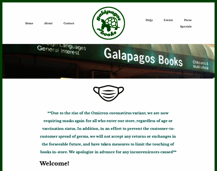 Galapagosbooks.com thumbnail