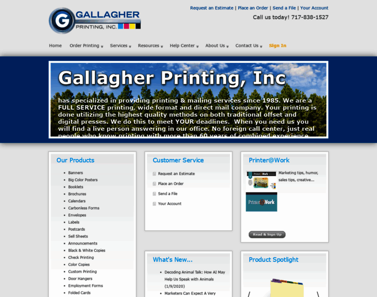 Gallagherprint.com thumbnail