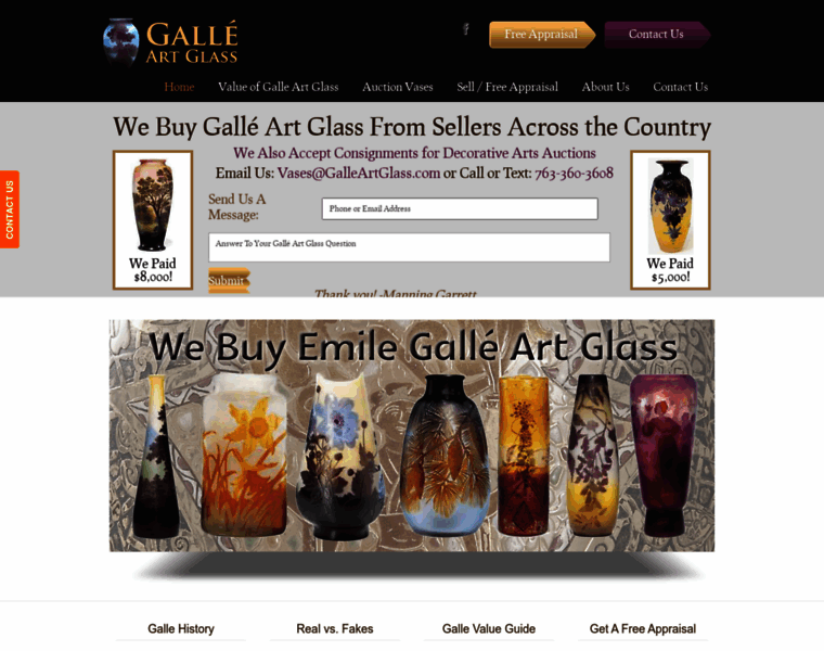 Galleartglass.com thumbnail