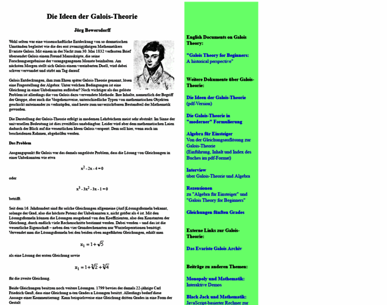 Galois-theorie.de thumbnail