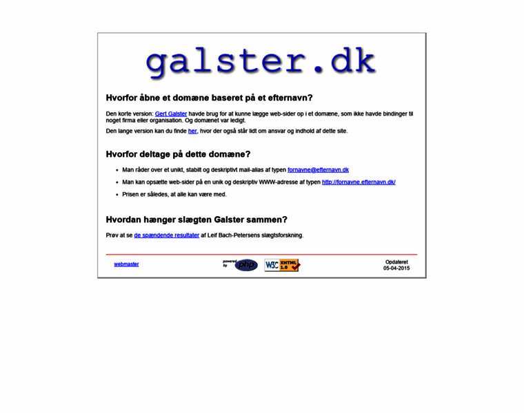 Galster.dk thumbnail