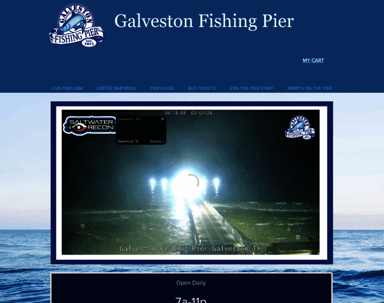 Galvestonfishingpier.com thumbnail