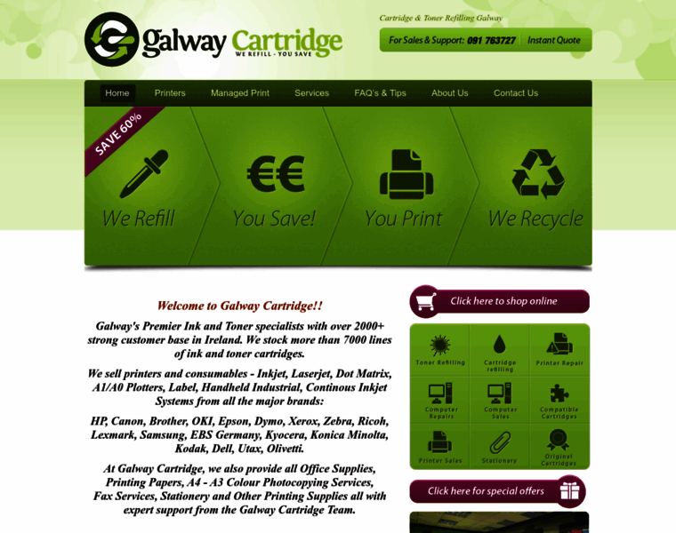 Galwaycartridge.ie thumbnail