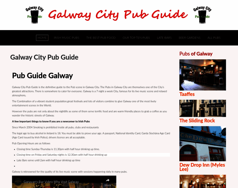 Galwaycitypubguide.com thumbnail