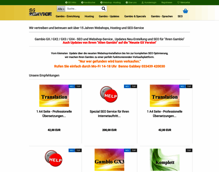 Gambio-service.de thumbnail