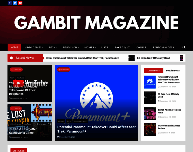 Gambitmag.com thumbnail