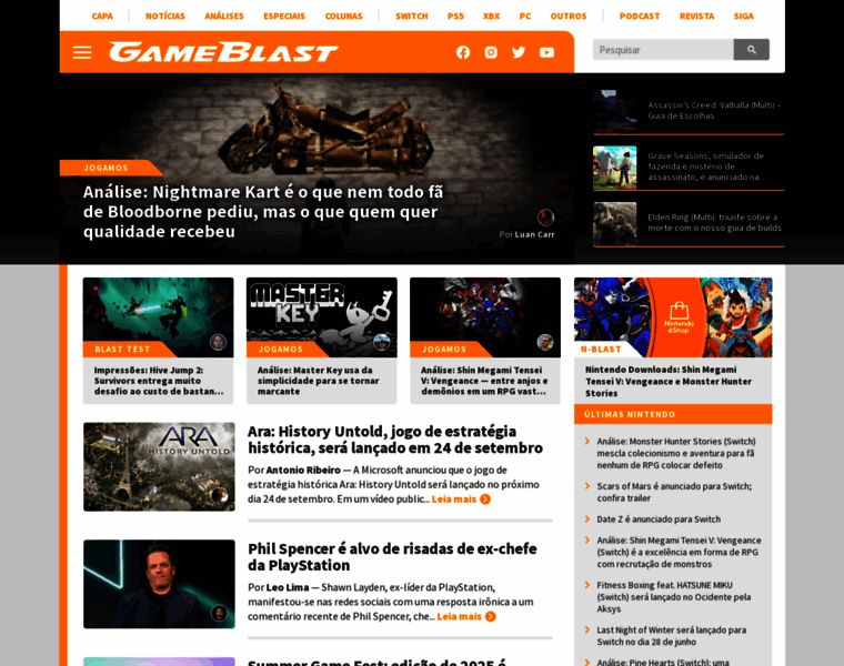 Gameblast.com.br thumbnail