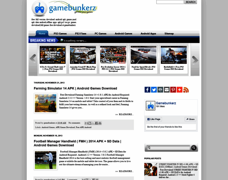 Gamebunkerz.blogspot.com thumbnail