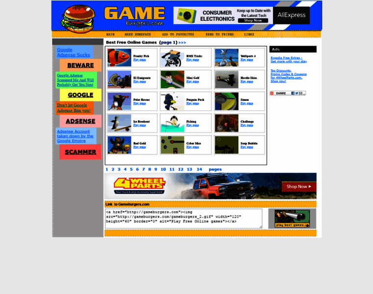 Gameburgers.com thumbnail