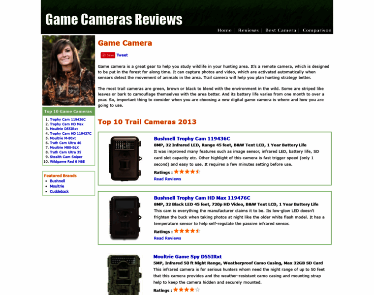 Gamecamerasreviews.com thumbnail