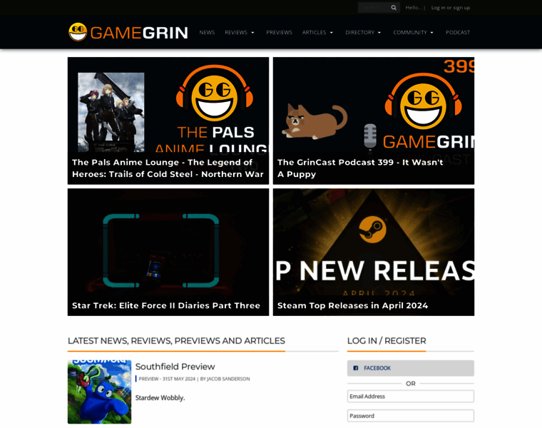 Gamegrin.com thumbnail