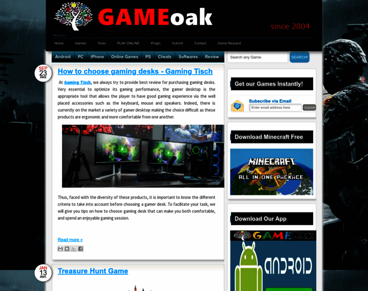 Gameoak.com thumbnail