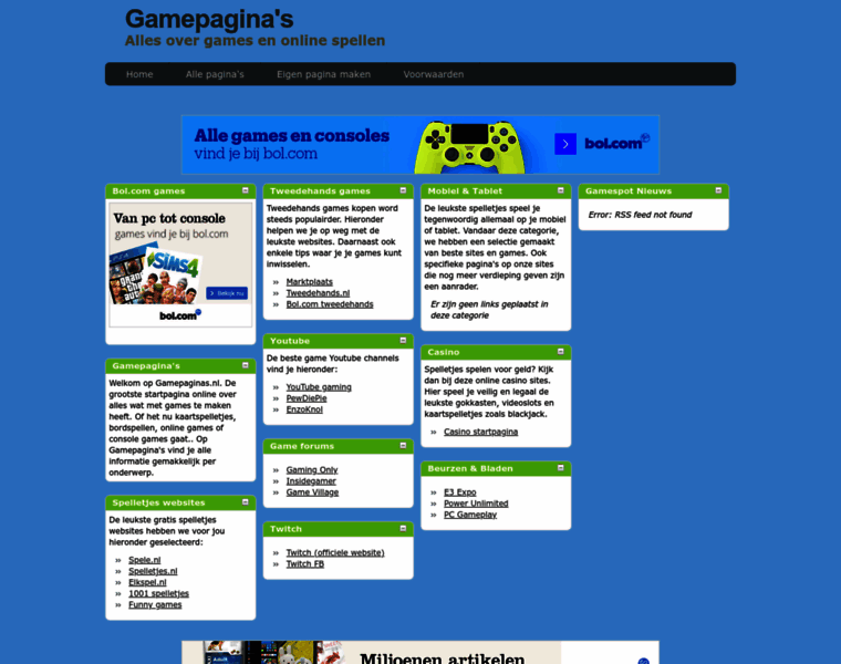 Gamepaginas.nl thumbnail